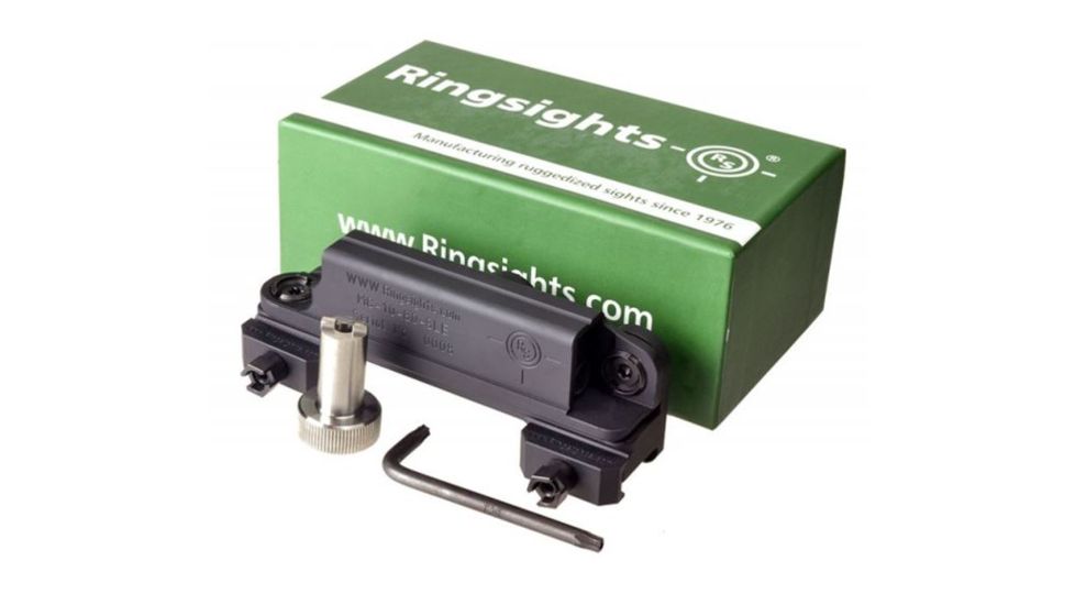 Strike Industries Ring Sight MC-10-80 Aluminum Housing, Battery Illuminated w/ Picatinny Rail Mount, SLE Model, Black, RS-MC-10-80 SLE