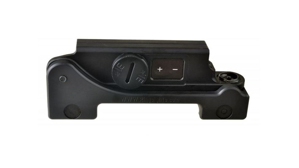 Strike Industries Ring Sight MC-10-80 Aluminum Housing, Battery Illuminated w/ Picatinny Rail Mount, SLE Model, Black, RS-MC-10-80 SLE