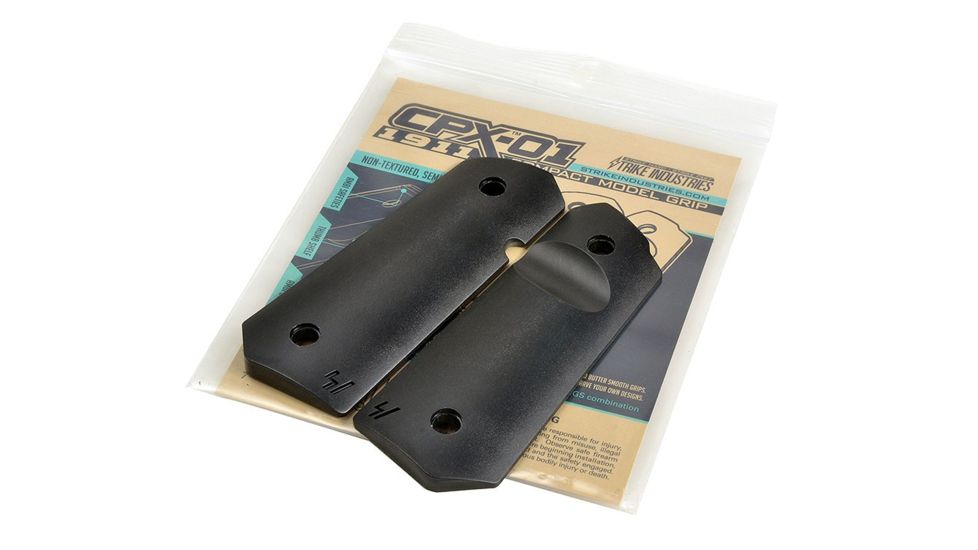 Strike Industries SI 1911 Compact PX Officer Grip, Black SI-1911-CPX-01