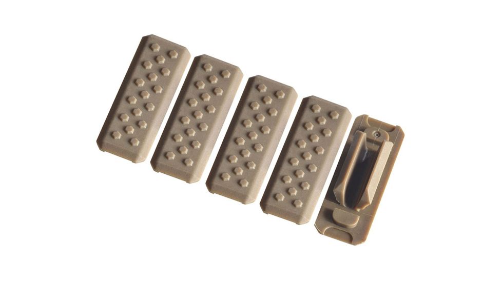 Strike Industries SI 5Pcs MLOK Cover V1, FDE SI-MLOK-Cover-V1-FDE