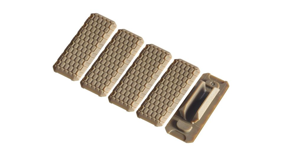 Strike Industries M-LOK Rail Covers, V2, 5pc, SI-MLOK-Cover-V2-FDE, FDE, One Size, SI-MLOK-COVER-V2-FDE