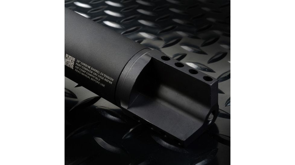 Strike Industries SI-Fat Comp 01 Designed To Integrate Seamlessly With The SI-Cobra Dummy Suppressor, Black, 2in SI-FC-01