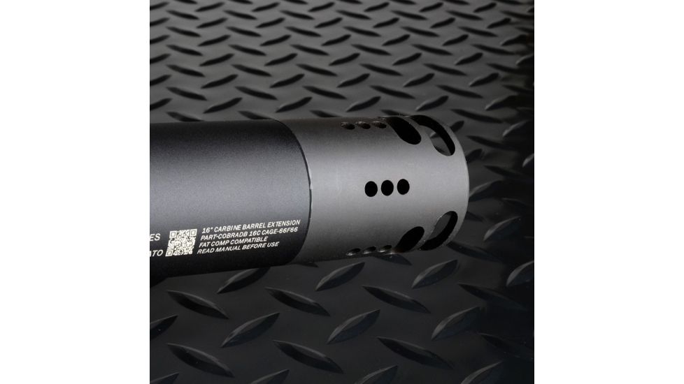 Strike Industries SI-Fat Comp 02 Designed To Integrate Seamlessly With The SI-Cobra Dummy Suppressor, Black, 2in SI-FC-02