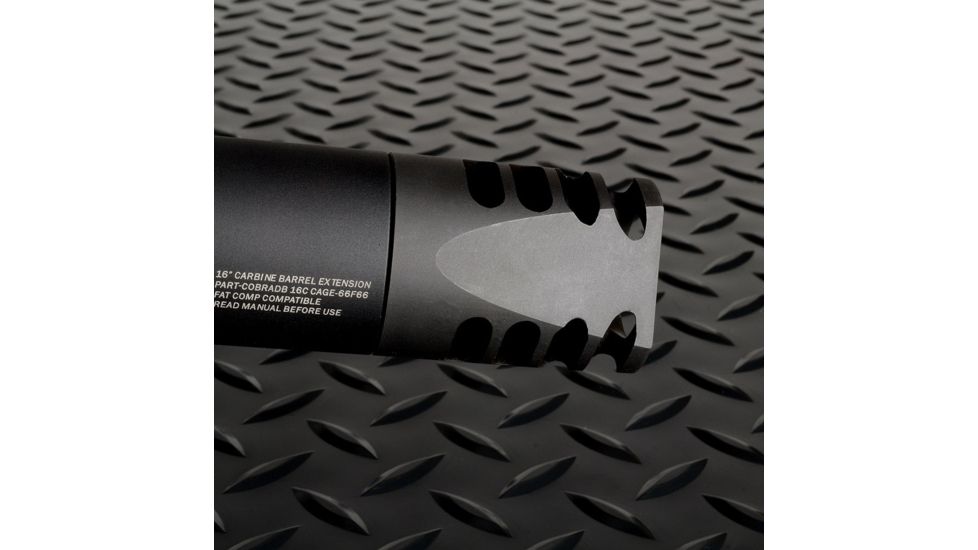 Strike Industries SI-Fat Comp 04 Designed To Integrate Seamlessly With The SI-Cobra Dummy Suppressor, Black, 2in SI-FC-04