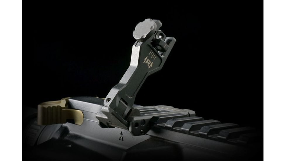 Strike Industries Sidewinder BUIS II Offset Deployable Front and Rear Sight, Black, SI-SIDEWINDERII-BK