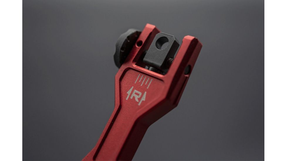 Strike Industries Sidewinder BUIS II Offset Deployable Front and Rear Sight, SI-SIDEWINDERII-RED, Red, One Size, SI-SIDEWINDERII-RED