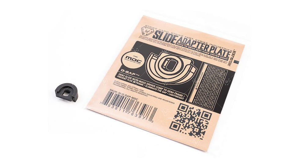 Strike Industries Slide Adapter Plate G-SAP for Glock Gen3 to Gen4, Black, One Size, SI-G-SAP-MDC