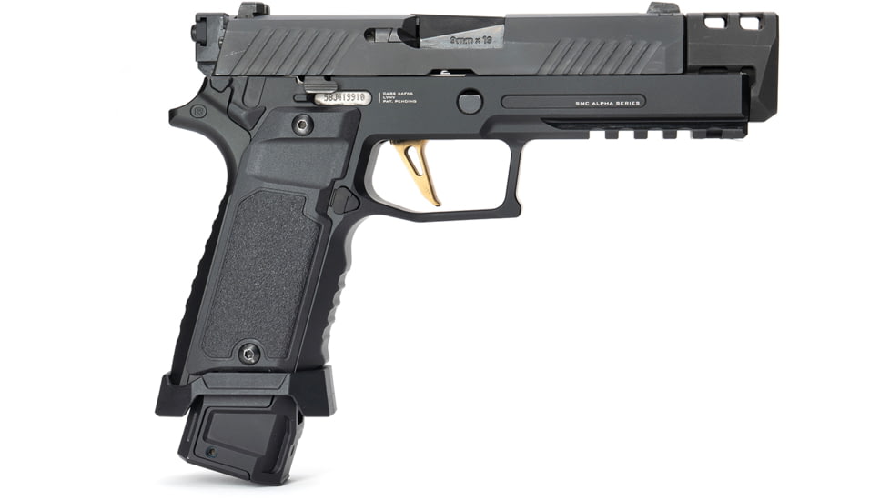 Strike Industries SMC Alpha MKII Grip Module, P320, Black, SI-SMC-A-P320-S-V2-GM-BK