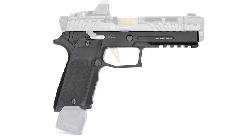Strike Industries SMC Alpha MKII Grip Module, P320, Black, SI-SMC-A-P320-S-V2-GM-BK