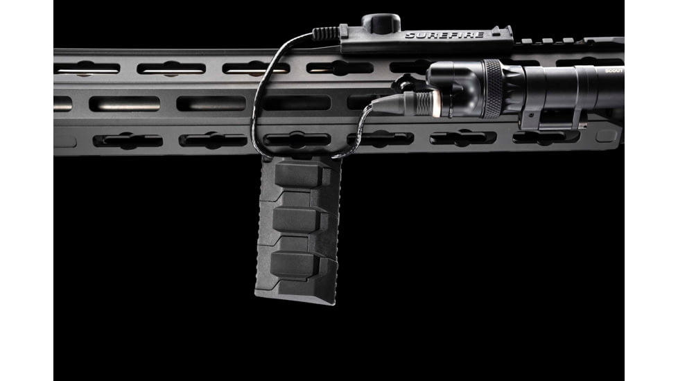 Strike Industries Stacked Angled Grip Extension Compatible w/M-LOK Slots, Black, SI-AR-CMS-SAF-EXT