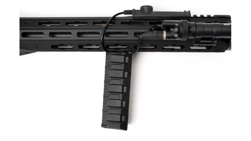 Strike Industries Stacked Angled Grip Extension Compatible w/M-LOK Slots, Black, SI-AR-CMS-SAF-EXT
