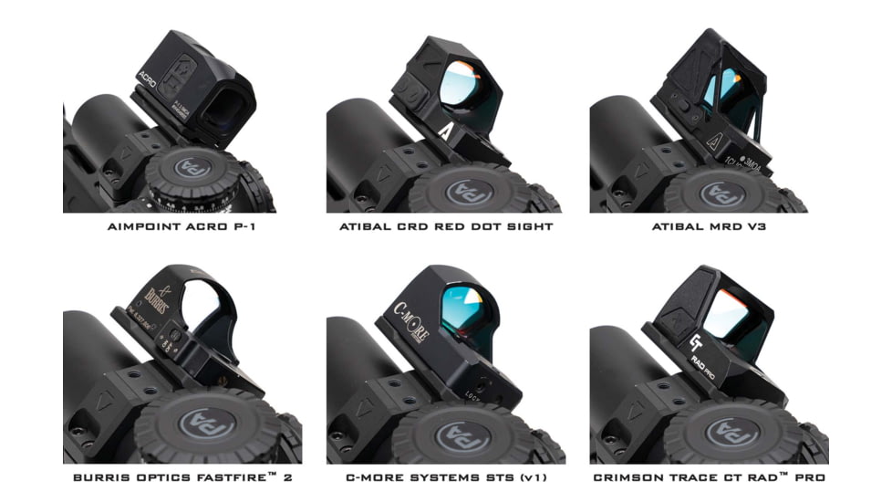 Strike Industries Strike ASM Ring Cap Multi-Optic Mount System, Black, SI-STRIKE-ASM-OM