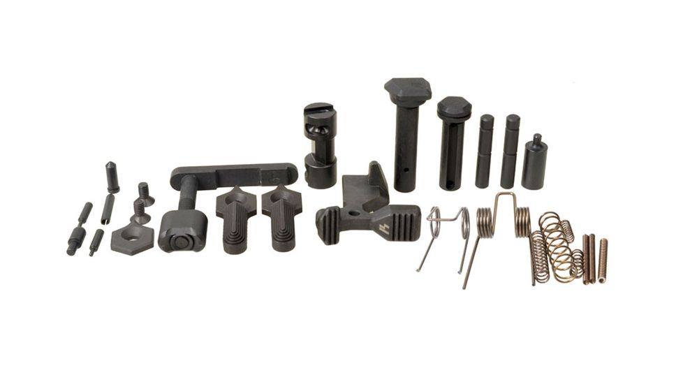 Strike Industries AR Enhanced Lower Receiver Parts less Trigger,Hammer&amp; Disconnect, BLACK, NSN N, SI-AR-E-LRPLT