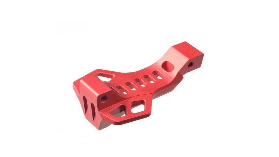 Strike Industries Billet Trigger Guard with finger rest in red, RED, NSN N, SI-BTG-COBRA-RED