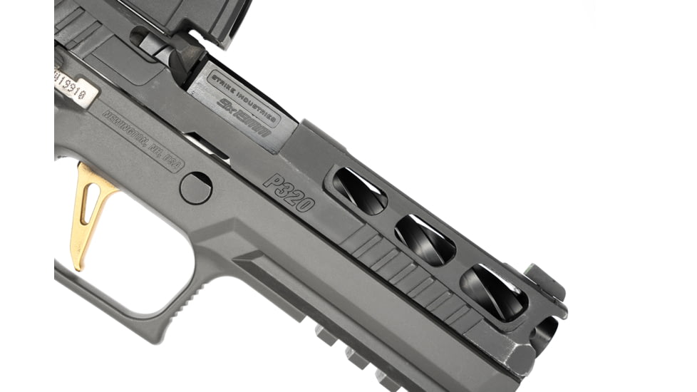 Strike Industries Strike Pistol Barrel for SIG P320, Fluted, Full Size, Black, SI-P320-BARREL-S