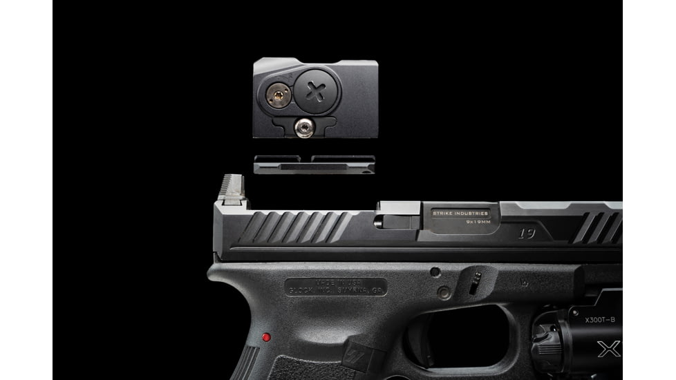 Strike Industries Strike RMR to ACRO Adaptor Plate, Black, SI-ACRO-RMR