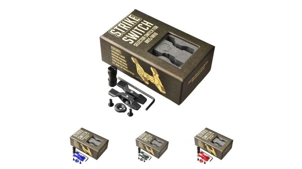 Strike Industries Strike Selector Switch, Black, Blue, FDE, Red