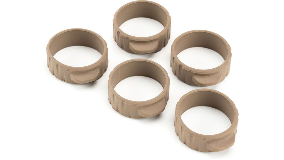 Strike Industries Bang Band Mini, 5 Pack, FDE, One Size, SI-BANGBAND-34MM-FDE