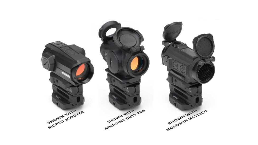 Strike Industries Strike Variable Optic Mount for Aimpoint Micro Standard, Black, SI-T1-VOM-BK