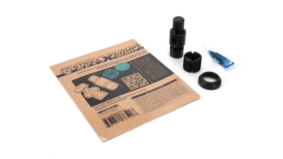 Strike Industries Strike X-Comp Thread Adapter Kit SIG MPX - M18x1 RH, Black, One Size, SI-XCOMP-ADA-MPX