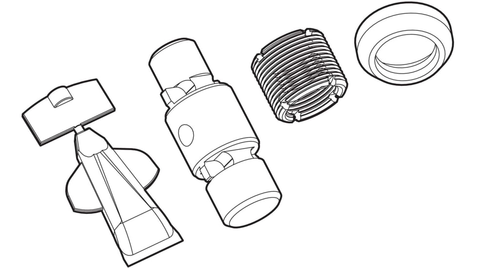 Strike Industries Strike X-Comp Thread Adapter Kit SIG MPX - M18x1 RH, Black, One Size, SI-XCOMP-ADA-MPX
