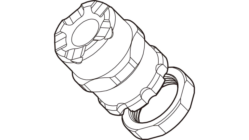 Strike Industries Strike X-Comp Thread Protector for M18x1 RH, Black, One Size, SI-XCOMP-TP