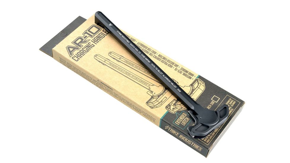 Strike Industries T6  7075 AR10 Charging Handle, Black SI-ARCH-308-BK