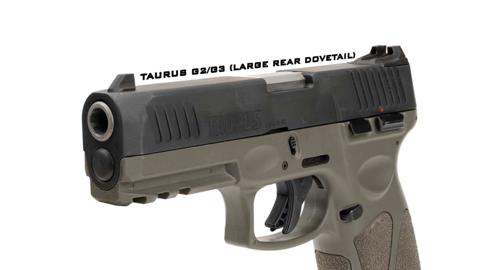 Strike Industries Taurus G2/G3 Iron Sights, Large Rear, Standard Height, Black, One Size, SI-TG2/3-SIGHTS-STN-L