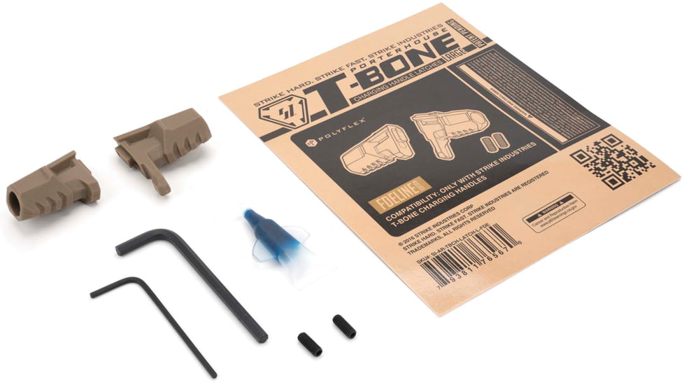 Strike Industries Tenderloin Latches Charging Handles, .223, Large, FDE, SI-AR-TBCH-LATCH-L-FDE