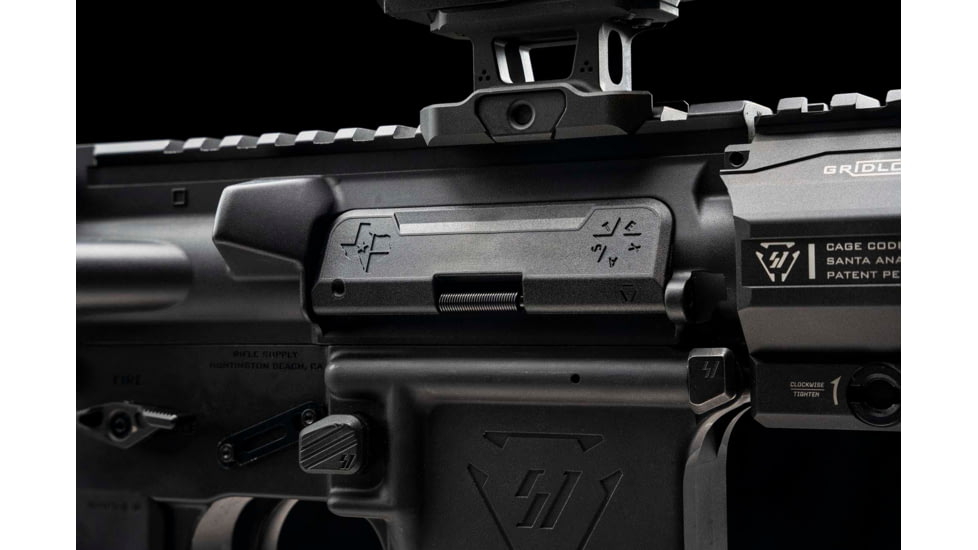 Strike Industries Texas Edition V1 AR .223/5.56mm Ultimate Dust Cover, Black, SI-AR-UDC-E-TX-223-BK