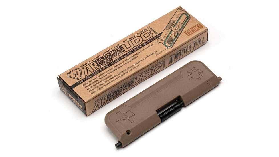 Strike Industries Texas Edition V1 AR .223/5.56mm Ultimate Dust Cover, FDE, SI-AR-UDC-E-TX-223-FDE