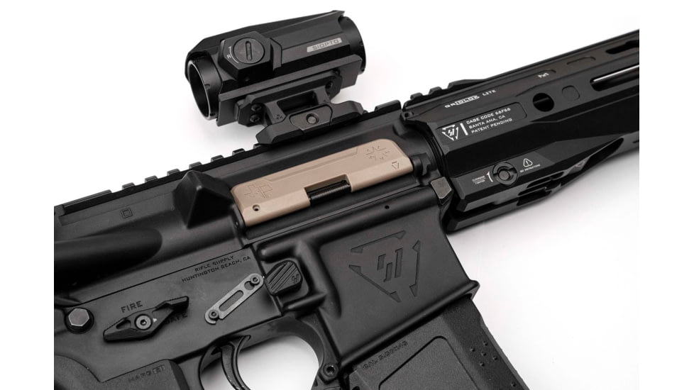 Strike Industries Texas Edition V1 AR .223/5.56mm Ultimate Dust Cover, FDE, SI-AR-UDC-E-TX-223-FDE