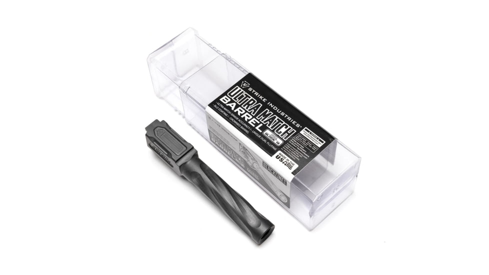 Strike Industries Ultra Match Barrel for the Glock 19, Black, One Size, SI-G-UM-BARREL-19-BK