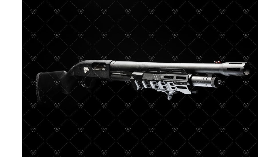 Strike Industries Valor of Action 10 M-Lok Handguard for Mossberg 500, 12ga, 6061 Aluminum, Black, One Size, SI-VOA-M500HG-BK