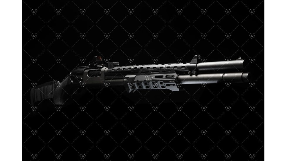 Strike Industries Valor of Action 10 M-Lok Handguard for Remington 870, 12ga, 6061 Aluminum, Black, One Size, SI-VOA-R870HG-BK