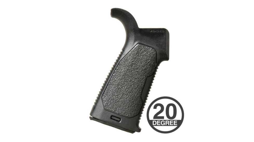 Strike Industries Enhanced Pistol Grip, AR-15/AR-10, 20 degree, SI-AR-VEPG-20, Black, One Size, SI-AR-VEPG-20