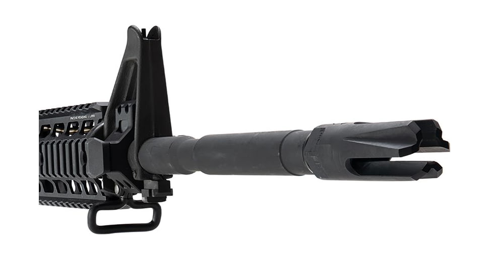 Strike Industries XLogic AR Widow 3 Prong Flash Hider, 5.56mm NATO, .223 Remington , 1/2x28, Black, SI-AR-WIDOW-FH-223/5.56