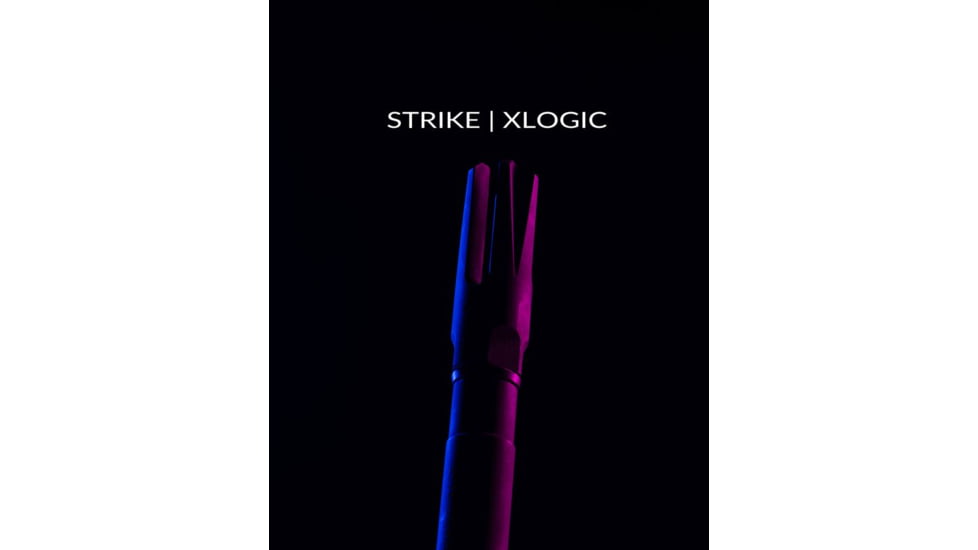 Strike Industries XLogic AR Widow 3 Prong Flash Hider, 5.56mm NATO, .223 Remington , 1/2x28, Black, SI-AR-WIDOW-FH-223/5.56