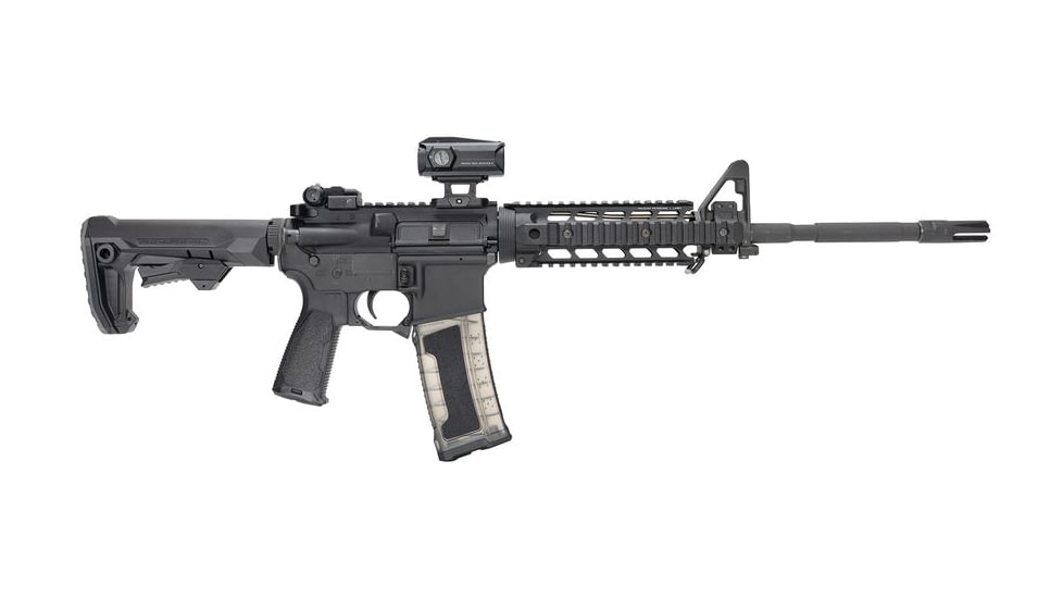 Strike Industries XLogic AR Widow 3 Prong Flash Hider, 5.56mm NATO, .223 Remington , 1/2x28, Black, One Size, SI-AR-WIDOW-FH-223/5.56