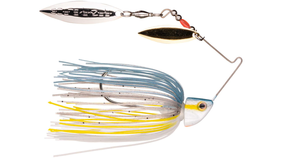 Strike King Burner Spinnerbait, Sexy Shad, 1/4oz, 1 Pack, BURN14-590GS