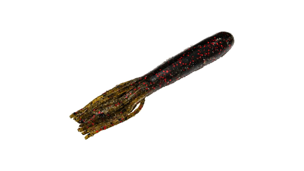 Strike King Coffee Flip-N-Tube Fishing Lure, Soft Plastic Tube, Black Neon, 4 1/2in, 6-Pack, CT4.5-38, CT4.5-38