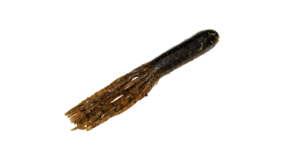 Strike King Coffee Flip-N-Tube Fishing Lure, Soft Plastic Tube, Black Neon, 4 1/2in, 6-Pack, CT4.5-38, CT4.5-38