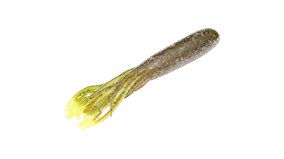 Strike King Coffee Flip-N-Tube Fishing Lure, Soft Plastic Tube, Black Neon, 4 1/2in, 6-Pack, CT4.5-38, CT4.5-38