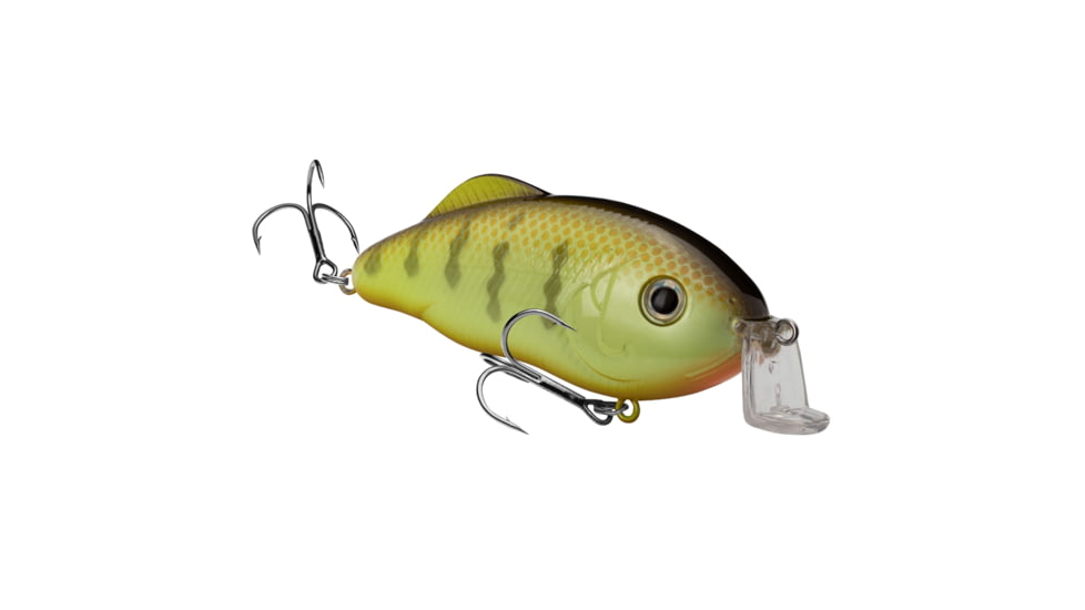 Strike King Hybrid Hunter Shallow Fishing Lure, Shallow Diving Crankbait, Chartreuse Perch, 1oz, HCHHS-650, HCHHS-650