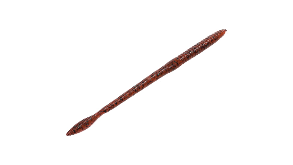 Strike King KVD Perfect Plastics Finesse Worm, Soft Plastic Worm Fishing Lure, Red Bug, 6 1/2in, 12-Pack, FIN65-85, FIN65-85