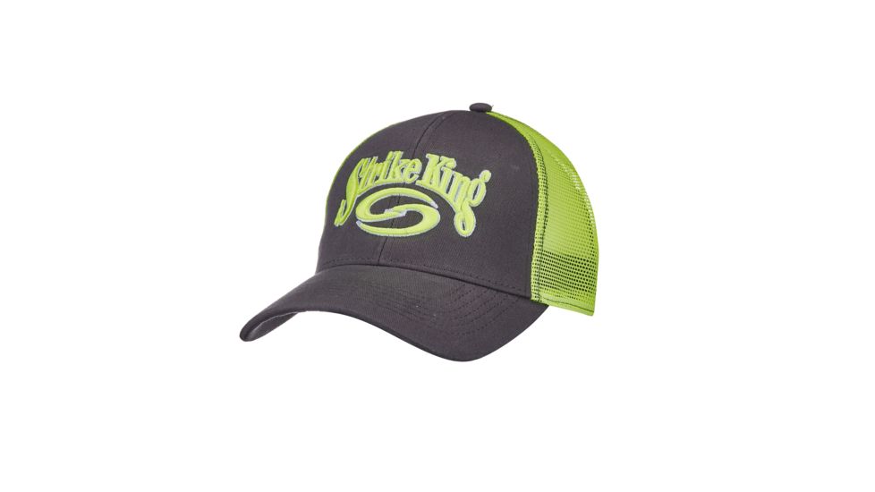 Strike King Trucker Cap,Charcoal body/Green mesh CAP-1