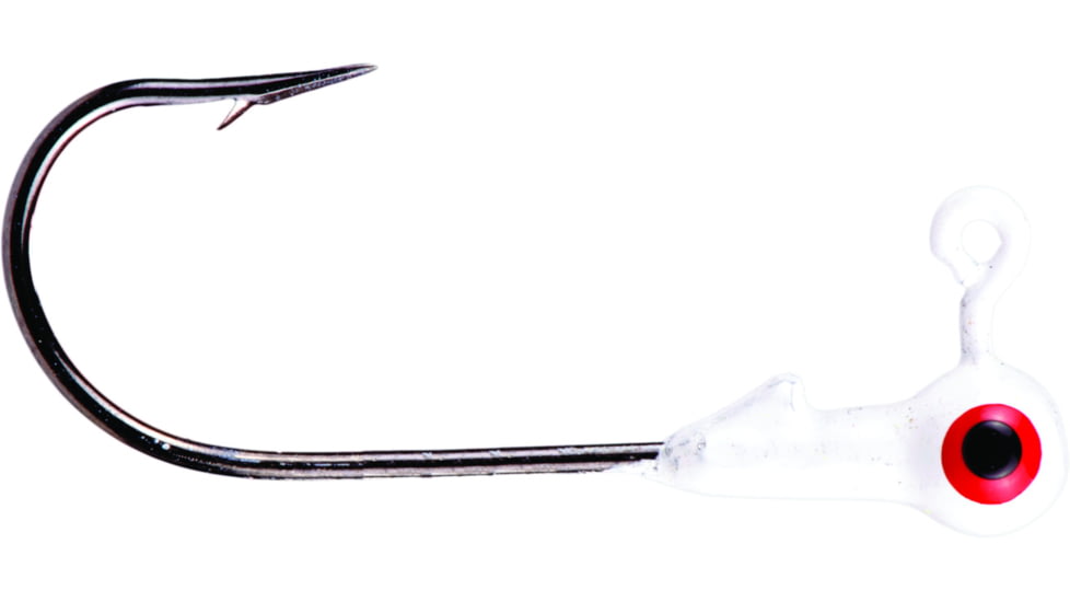 Mr. Crappie Jig Head, 1/16oz, Refrigerator White, MRCJH116-199