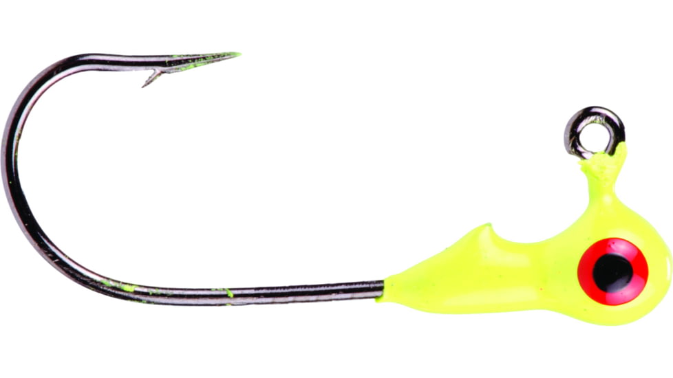 Mr. Crappie Jig Head, 1/32oz, Chartreuse, MRCJH132-1