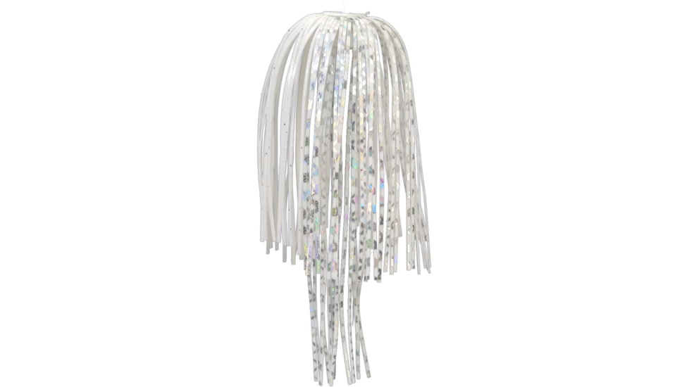 Strike King Perfect Skirt with Magic Tails, Super White, 4in, 2 Pack, PFT32-204