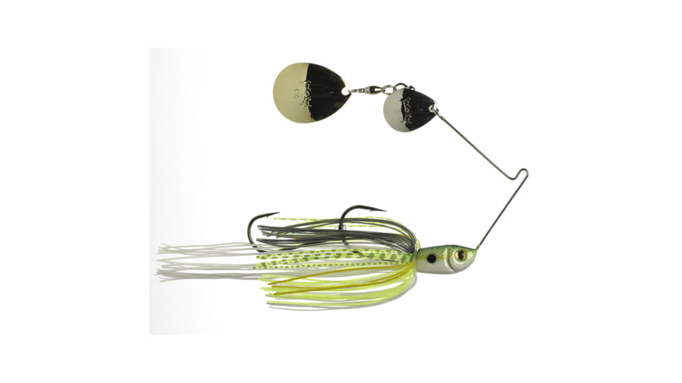 Strike King Premier Plus Spinnerbait Fishing Lure, Chartreuse Sexy Shad, 3/8oz, PPL38CC-538SG, PPL38CC-538SG